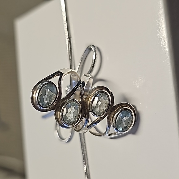 Silver ring with aquarium - Picture 1 of 4